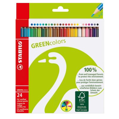 Ritpenna Green Colors Multi - 24-pack