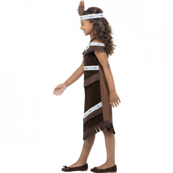 Indian flicka maskeraddräkt - Ålder 4-6 år Indian flicka maskeraddräkt - Ålder 4-6 år
