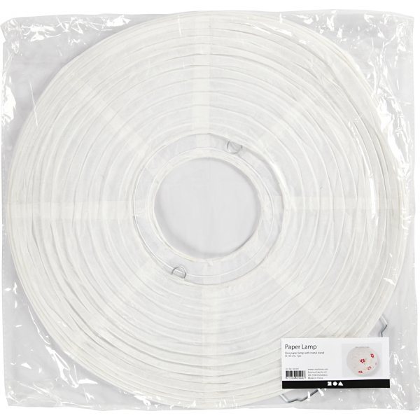 Papperslampa - vit - Rund - Ø35 cm Papperslampa - vit - Rund - Ø35 cm