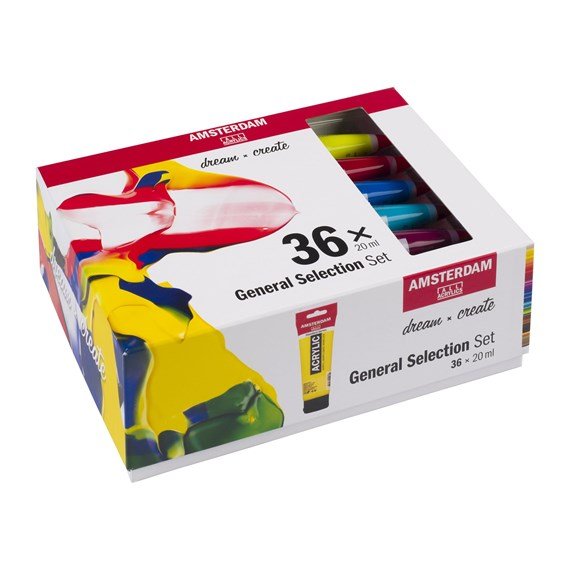 Akrylfärgsset Amsterdam 20 ml - 36 tuber Akrylfärgsset Amsterdam 20 ml - 36 tuber