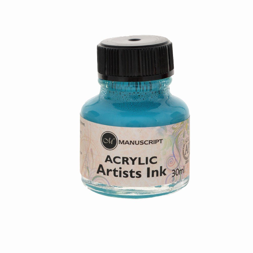 Akrylbläck 30 ml - Turkos - Tusch & Bläck, Konstnärsfärger