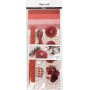 Kreativt set - pappersklippning - rd - cream