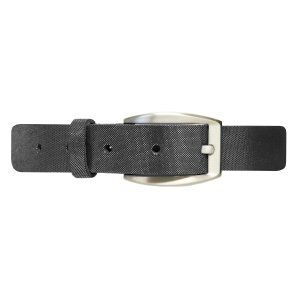 Damb�lte i kalvl�der - Svart - 95 cm