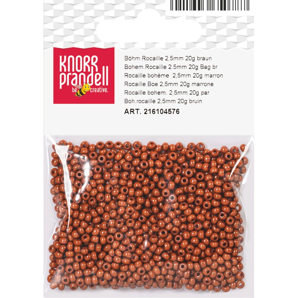 Rocailleperler 2,5 mm 20 g brune - Blandinger av rocailleperler, Rocaillesperlor, Håndverk