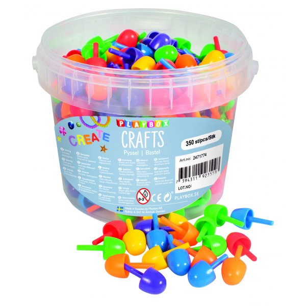 F�rgmosaik i hink Mellanpigg - 350 st