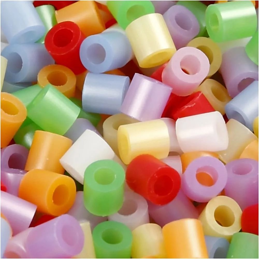 NABBI Tube perler - Mother of Pearl farver - 20000 stk - Rørperler, Perler & perleplader, Håndværk