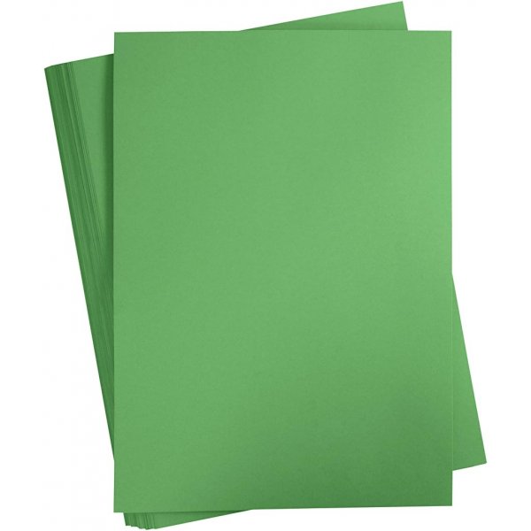 Färgad Kartong - gräsgrön - A2 - 180 g - 100 ark Färgad Kartong - gräsgrön - A2 - 180 g - 100 ark