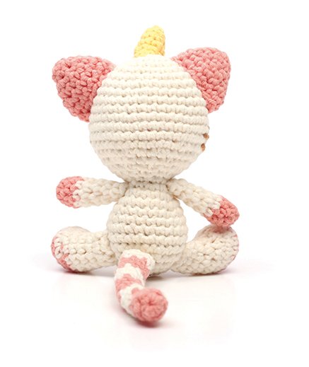 Virkningskit för amigurumi, enhörningskatt 15 cm Virkningskit för amigurumi, enhörningskatt 15 cm