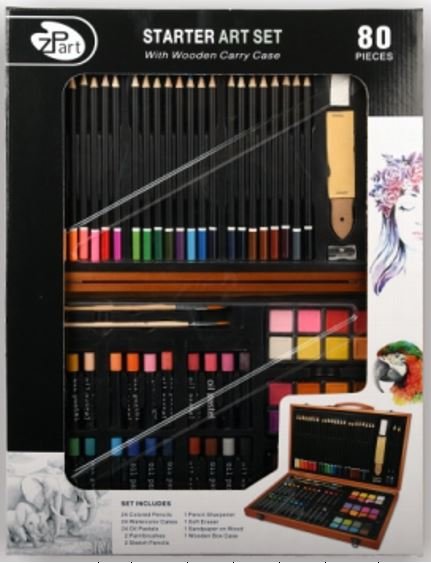 Kunstners�t introduktions�ske med 80 dele