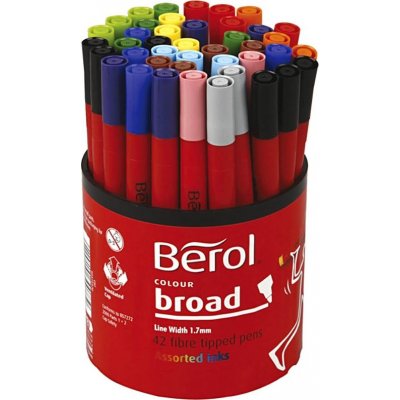 Berol Marker - blandede farger - 42 stk