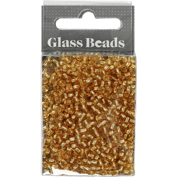Rocaillepärlor - guld - 25 g Rocaillepärlor - guld - 25 g