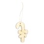 Julfigurer i tr� att h�nga - 12 st