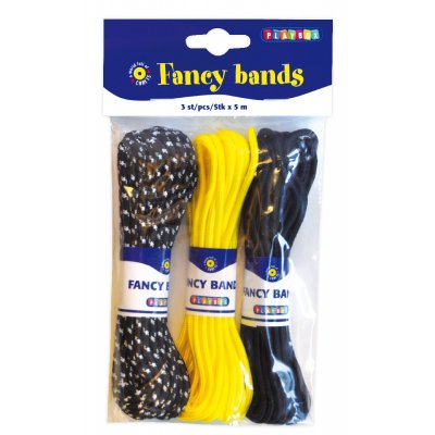 Fancy Bands 3-pak 5 m - Tiedye, Gul, Sort