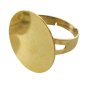 Ring med platta 20 mm - antikguld Ring med platta 20 mm - antikguld