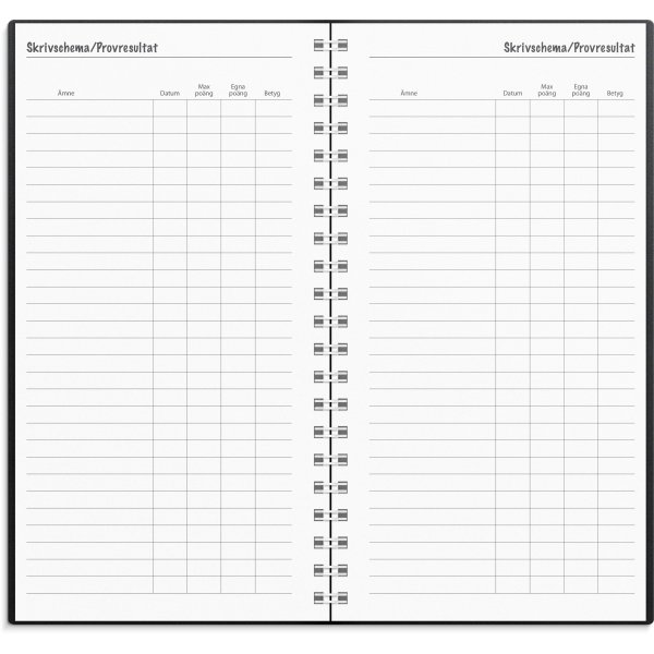 Kalender 24/25 - Stora Studieåret - Basic svart plast Kalender 24/25 - Stora Studieåret - Basic svart plast
