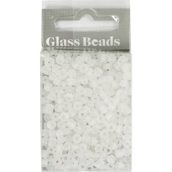 Rocaillepärlor 4 mm Vit 25 g Rocaillepärlor 4 mm Vit 25 g