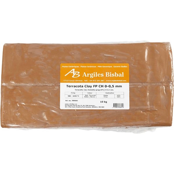 Rödlera med chamotte - 10 kg Rödlera med chamotte - 10 kg