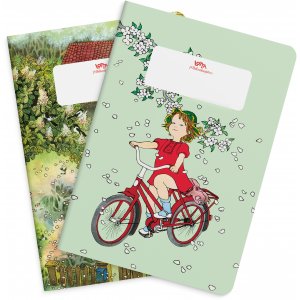 Anteckningsbok Lotta Astrid Lindgren & Ilon Wikland linjerad - 2-pack