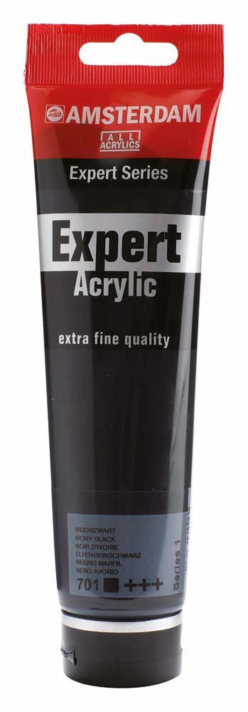 Amsterdam Expert 150 ml - Ivory Black - Akrylfarver, Kunstnerfarver