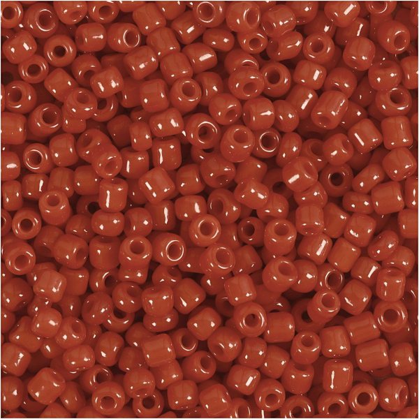 Rocailleperler 3 mm Mørkerød 25 g Rocailleperler 3 mm Mørkerød 25 g