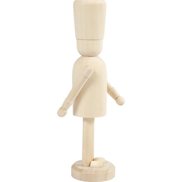 Figur med fot - trä Figur med fot - trä