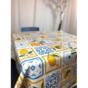 Vaxduk citronm�nster 140 cm