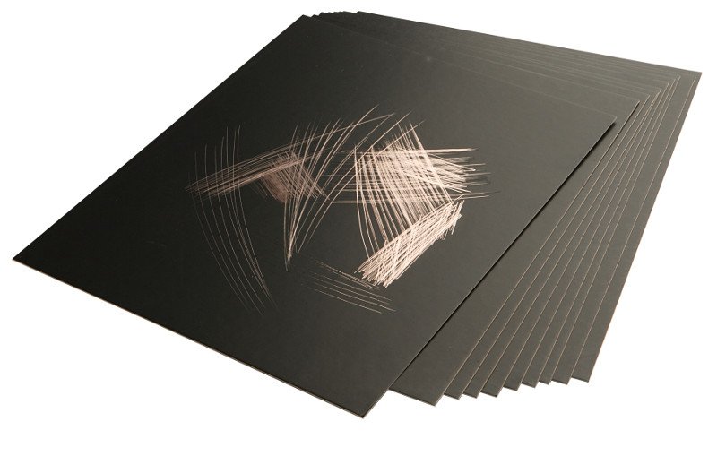 Scratch Foil Gold - 229x152mm - Skrabekunst, Malersæt