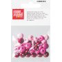 Tr�p�rlor mix 10 mm, 33 st, rosa nyanser