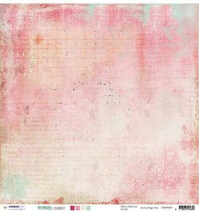 Dobbeltsidig designpapir Sommerminner 200 g - 30,5x30,5 cm - Design og motivark, Scrapbooking, Håndverk
