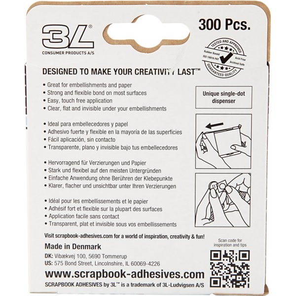 Dodz Adhesive Dots 8 mm - 300 st Dodz Adhesive Dots 8 mm - 300 st
