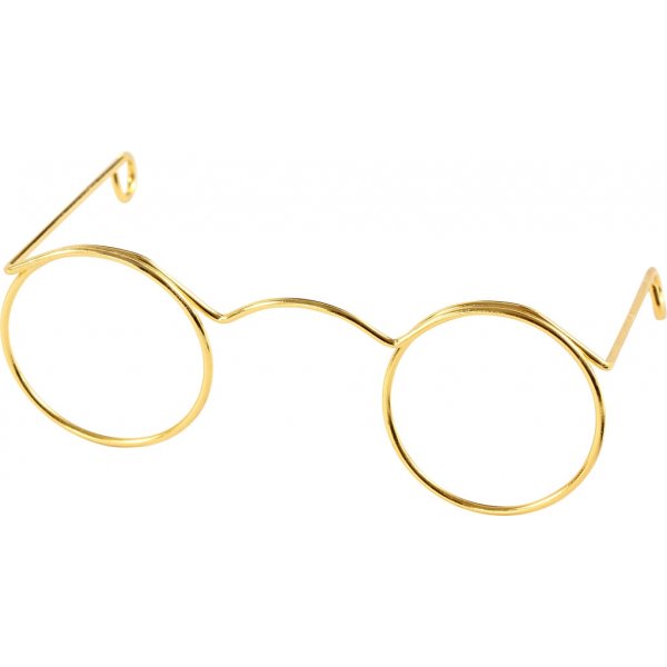 Glasögon - guld - 60 mm - 10 st Glasögon - guld - 60 mm - 10 st