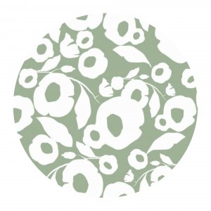 Ferdiglaget voksduk Growing up salvie rund 160 cm