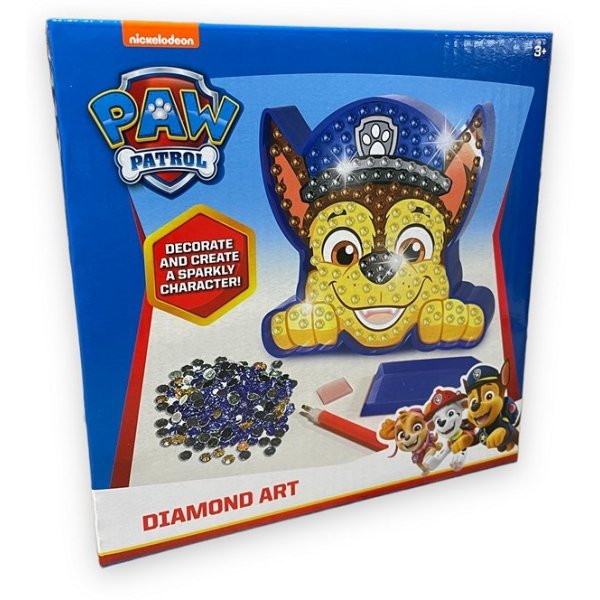 Paw Patrol diamantm�lning Chase 18x18 cm