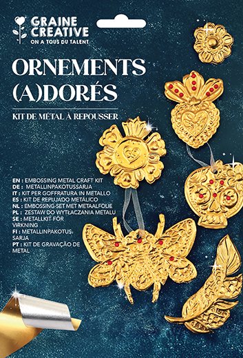 Embossingkit - Guldornament