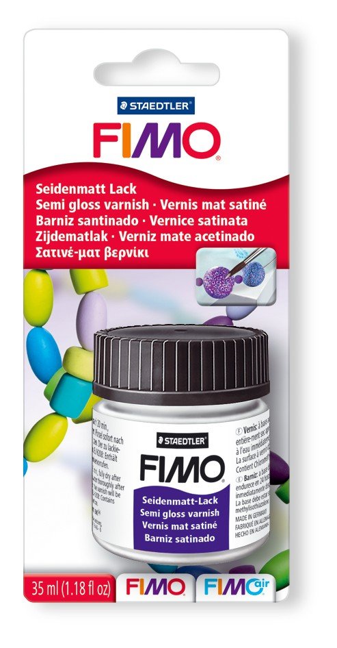 FIMO Glanslack Sidenmatt - 35 ml - Modelleringsverktyg, Modellera, Pyssel för barn, Hobbymaterial, Pyssla