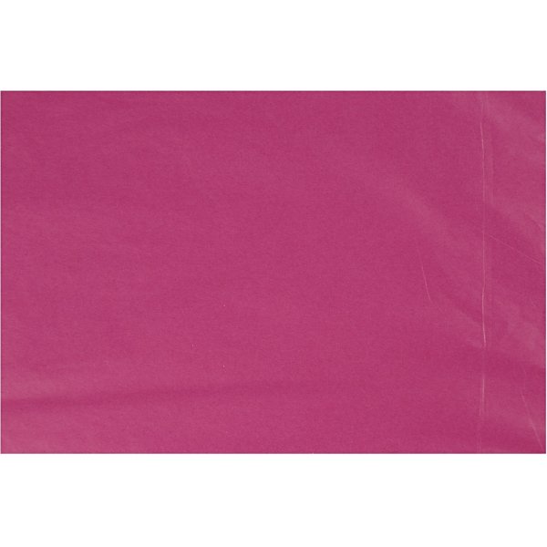 Silkespapper - rosa - 50 x 70 cm - 14 g -25 ark Silkespapper - rosa - 50 x 70 cm - 14 g -25 ark