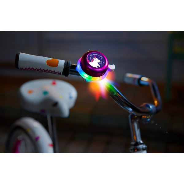 Cykelklocka LED barn flerfärgad med ljus Cykelklocka LED barn flerfärgad med ljus