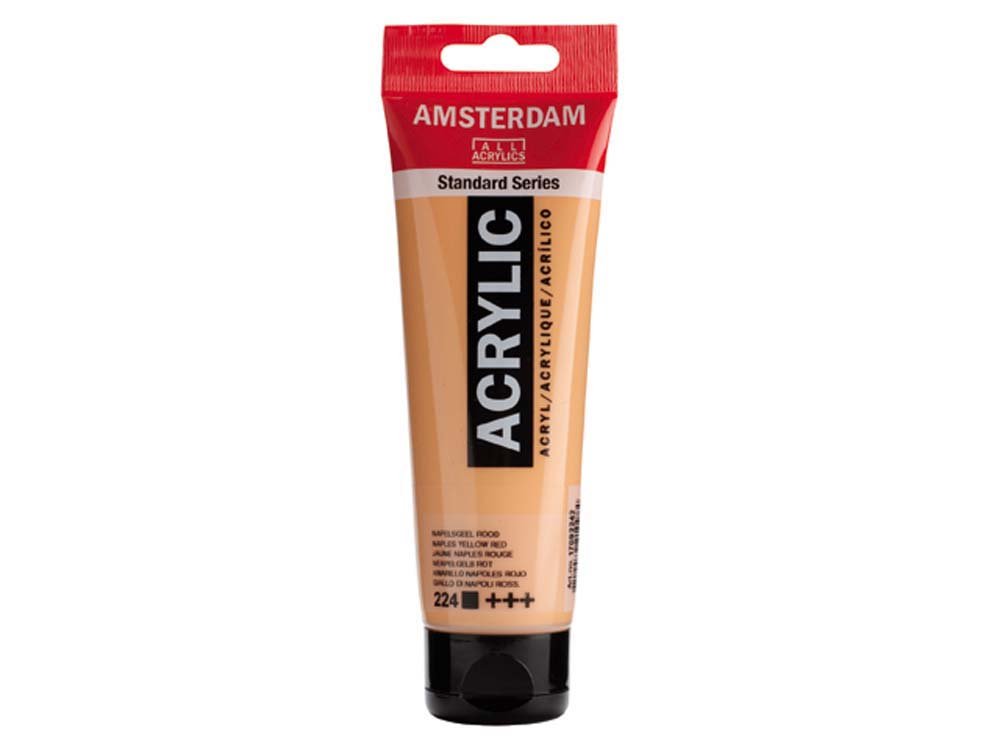 Amsterdam Akrylmaling 120 ml - Napoli gul-rød - Akrylfarver, Kunstnerfarver