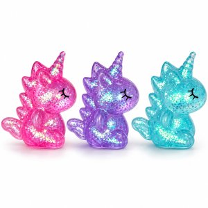 Mystery Squishy Enh�rning 7,5cm - Sockerglitter