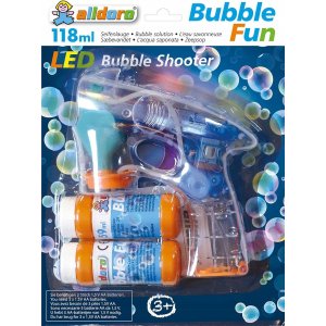 S�pbubbelpistol LED med ljud 2x59 ml - Alldoro