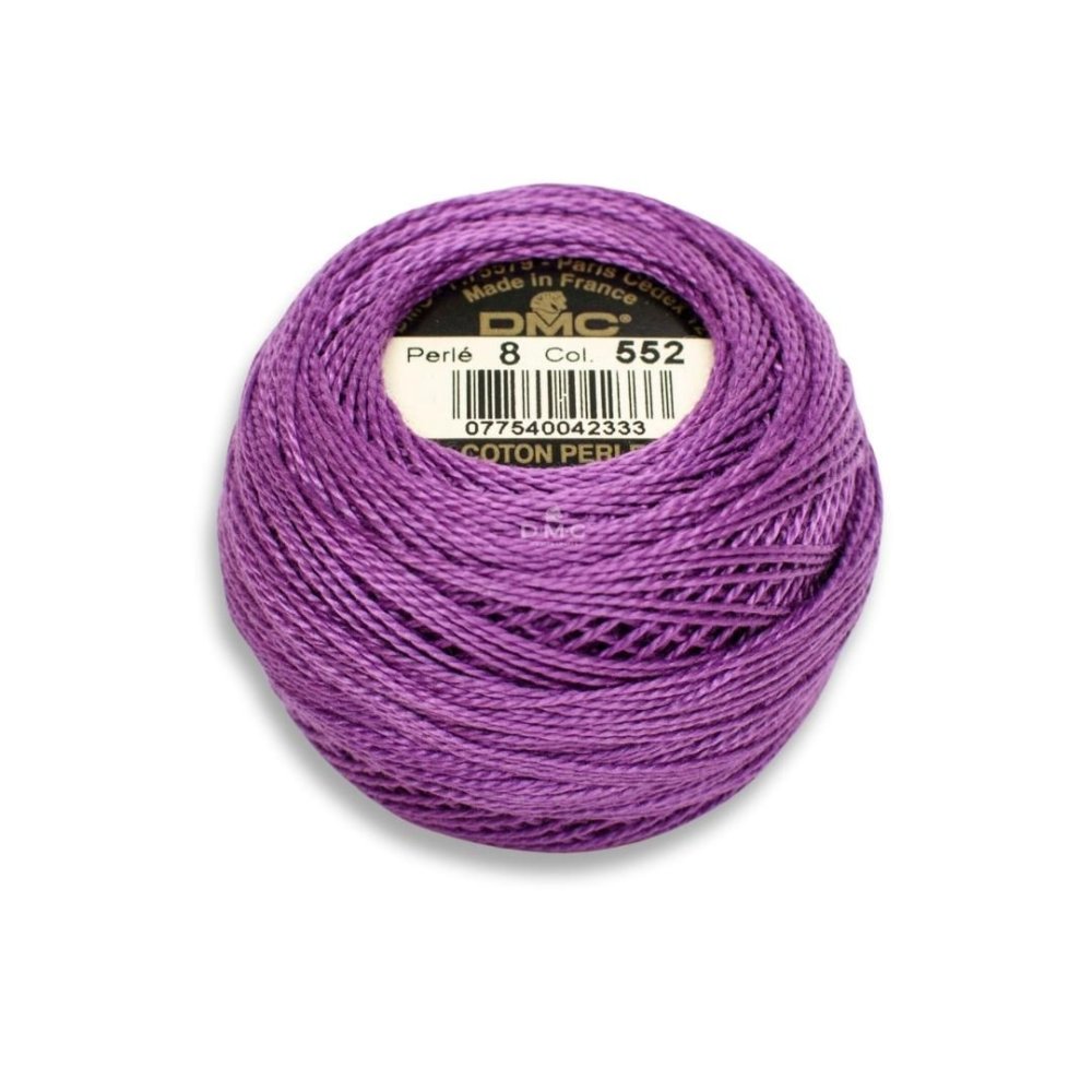 DMC Pearl Cotton Art. 116/8, 552 Medium Violet - Broderigarn, Garn, Sticka & virka