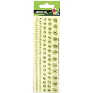 Dekorativa pärlband i guld, 5-pack, 14,5 x 0,8 cm Dekorativa pärlband i guld, 5-pack, 14,5 x 0,8 cm