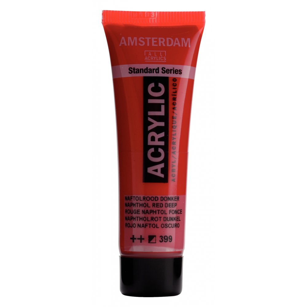 Akrylmaling Amsterdam 20 ml - Naph.Red Dp - Akrylfarver, Kunstnerfarver