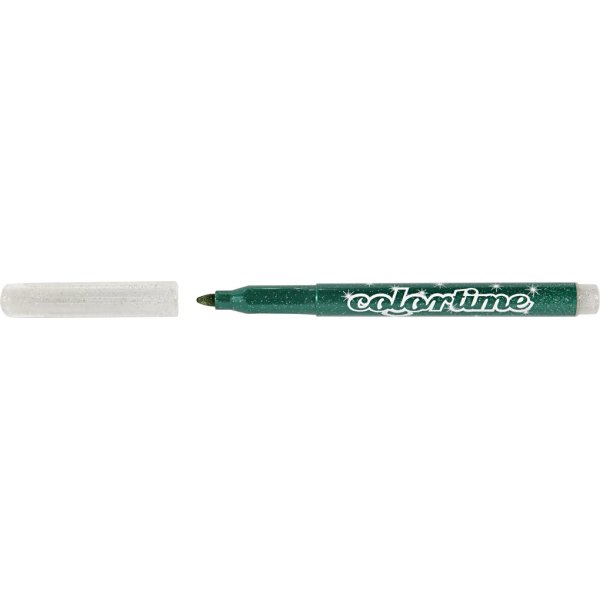 Colortime Glittertusch - mixade färger - 2 mm - 6 st Colortime Glittertusch - mixade färger - 2 mm - 6 st