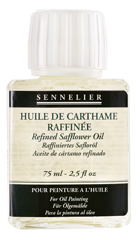 Oliemedium Sennelier 75 ml - Refined Safflower Oil - Medium til oliemaling, Malermedium, Fernis og kunstner medier til kunstmaling