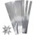 Stjrnstrimlor - silver - 4,5 cm - 100 strimlor