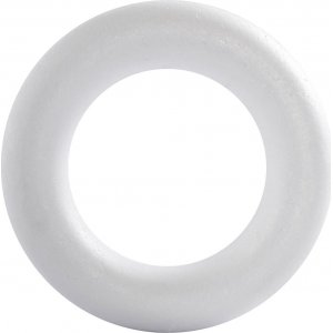 Ring - hvit - 21,5 cm