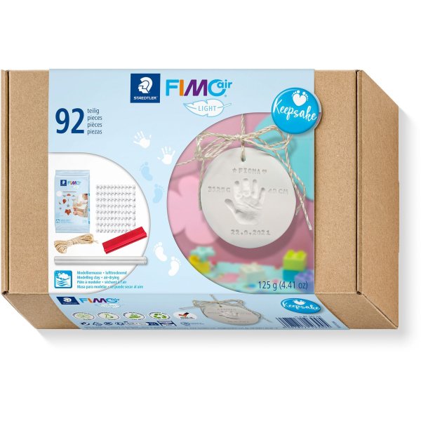 Fimo luft mixade set hand och fotpress