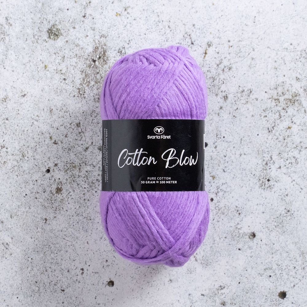 Cotton Blow 50g Purple Patch - Bomullsgarn, Garn, Sticka & virka