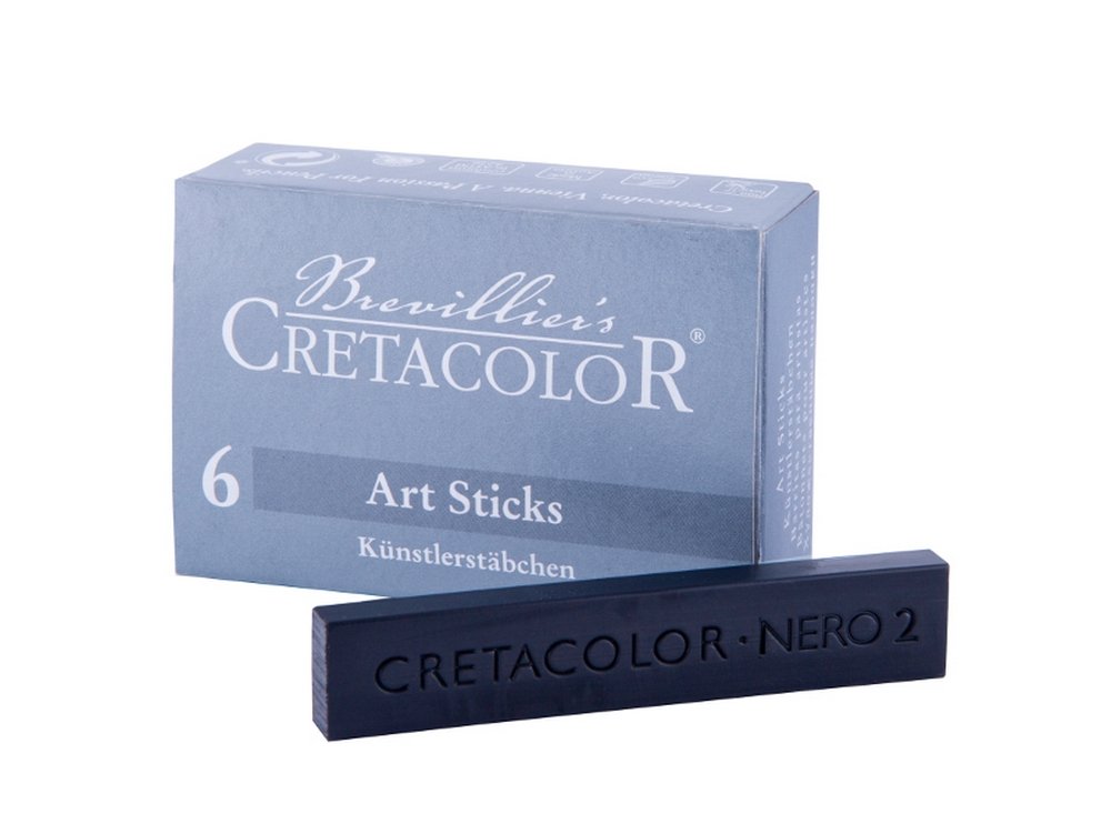 Pastelkridt Cretacolor ArtStick 13x6 mm - Nero Soft - Tørpastel, Kridt, Penne, kridt & tusch